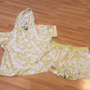 Simply Vera - Vera Wang Green Tie Die Lounge / Pajama set